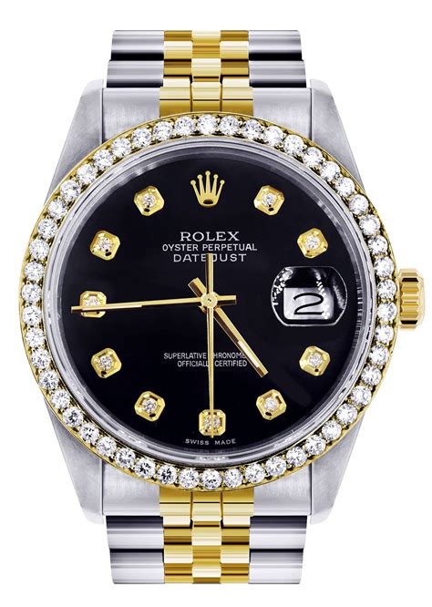 rolex gold and silver watch|36mm rolex datejust.